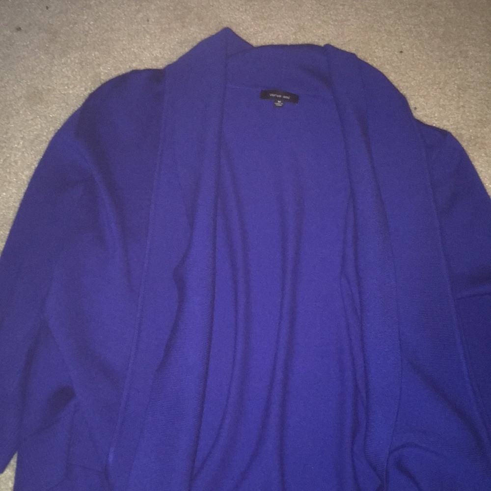 Blue cardigan